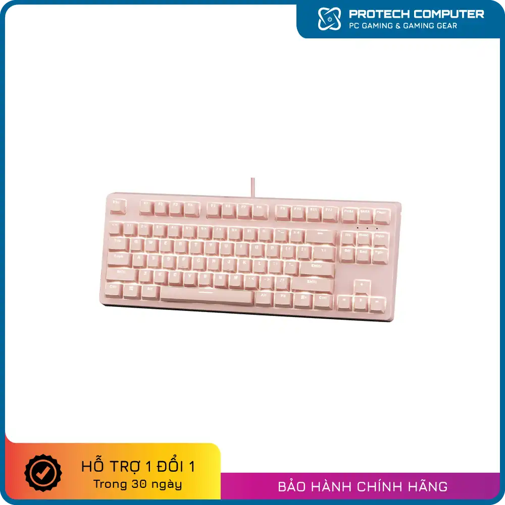 Bàn phím chơi game cơ E-DRA EK387 DREAM PINK